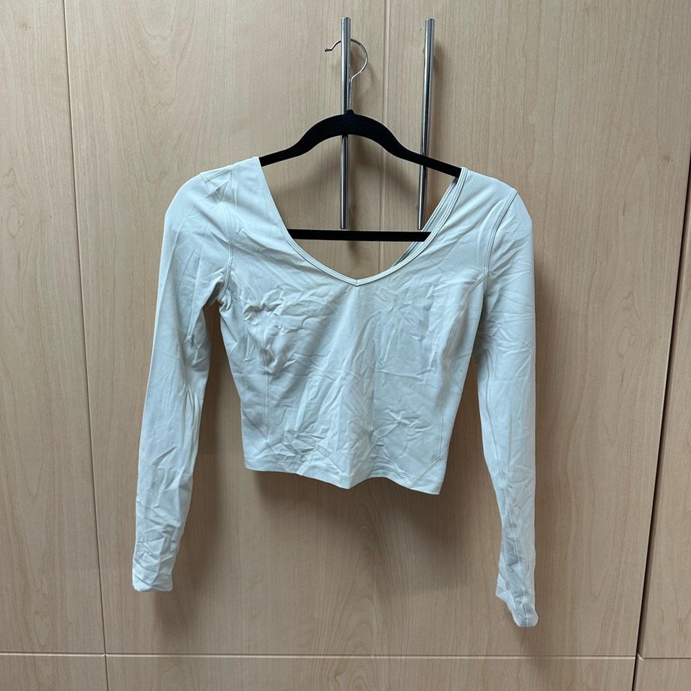 Lululemon Align Cropped Long Sleeve Sz 4